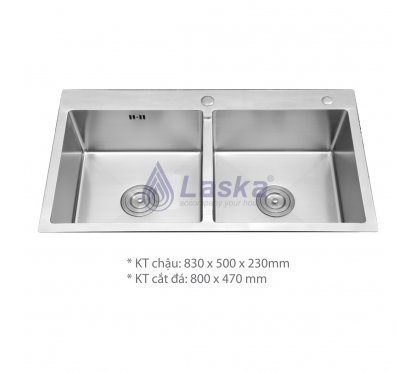 CHẬU RỦA CHÉN INOX 304 NGUYÊN KHỐI (BH - 5 NĂM) LCR – 04