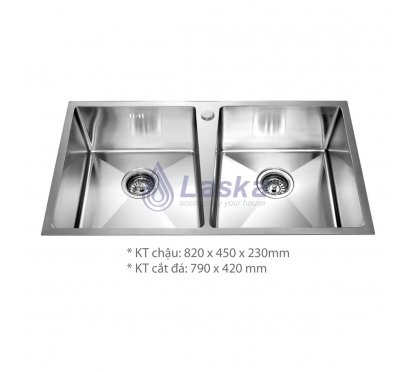 CHẬU RỦA CHÉN INOX 304 NGUYÊN KHỐI (BH - 5 NĂM) LCR – 05