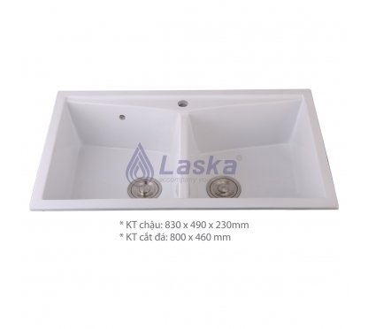 CHẬU RỬA CHÉN ĐÁ TRẮNG (BẢO HÀNH 5 NĂM) LCR-25D