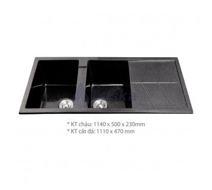 CHẬU RỬA CHÉN ĐÁ ĐEN (BẢO HÀNH 5 NĂM) LCR-27D