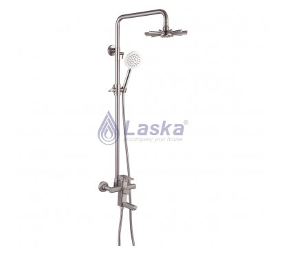 SEN CÂY TẮM ĐỨNG NÓNG LẠNH, ĐỒNG THAU MẠ NIKEN (BH-5 NĂM) LK 004