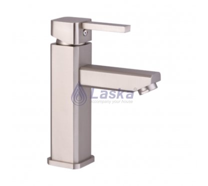 VÒI LAVABO NÓNG LẠNH ĐỒNG THAU MẠ NIKEN (BH-5 NĂM) LK-1204