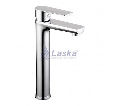 VÒI LAVABO NÓNG LẠNH ĐỒNG THAU MẠ CROME (BH-5 NĂM) LK-1208K (30CM)