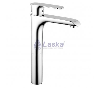 VÒI LAVABO NÓNG LẠNH ĐỒNG THAU MẠ CROME (BH-5 NĂM) LK-1209K (30CM)