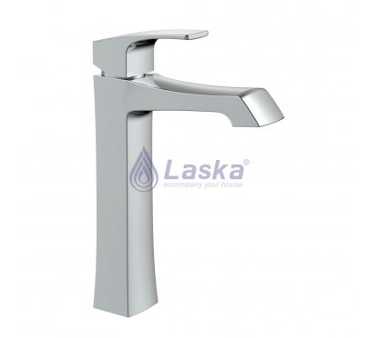 VÒI LAVABO NÓNG LẠNH ĐỒNG THAU MẠ CROME (BH-5 NĂM) LK-1219K (30CM)