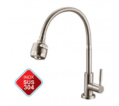 VÒI RỬA CHÉN 1 ĐƯỜNG NƯỚC, INOX 304 (BH - 3 NĂM) LK-3103