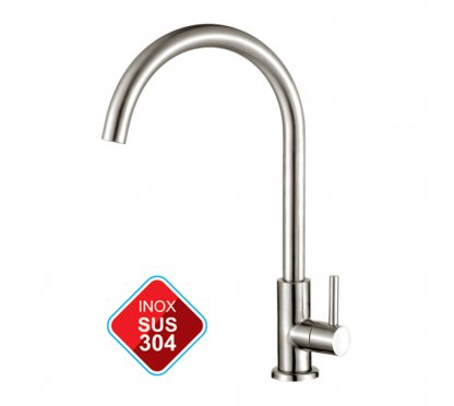 VÒI RỬA CHÉN 1 ĐƯỜNG NƯỚC, INOX 304 (BH - 3 NĂM) LK-3104