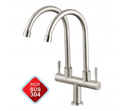 VÒI RỬA CHÉN 1 ĐƯỜNG NƯỚC, INOX 304 (BH - 3 NĂM) LK-3105