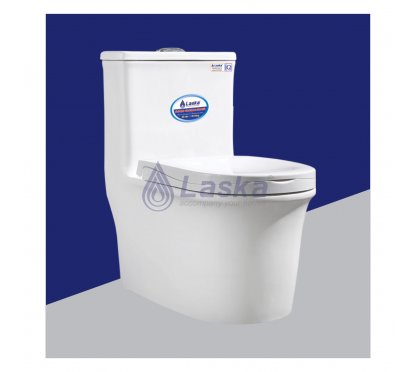 BỒN CẦU 1 KHỐI CAO CẤP LASKA (BH-20 NĂM) LKBC 011