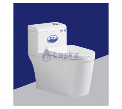 BỒN CẦU 1 KHỐI CAO CẤP LASKA (BH-20 NĂM) LKBC 013