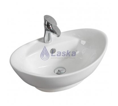 CHẬU LAVABO ĐẶT BÀN LASKA (BH - 20 NĂM) LKLB 13