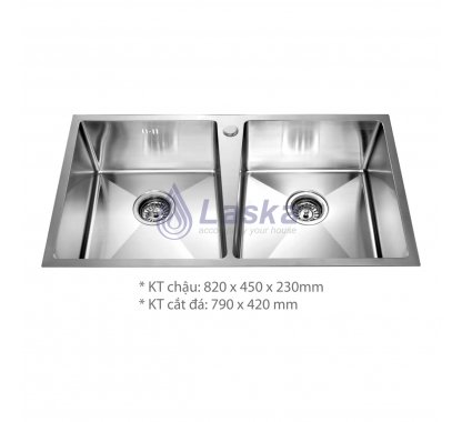 CHẬU RỦA CHÉN INOX 304 NGUYÊN KHỐI (BH - 5 NĂM) LCR – 05