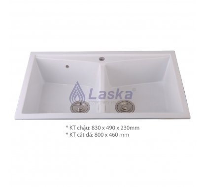 CHẬU RỬA CHÉN ĐÁ TRẮNG (BẢO HÀNH 5 NĂM) LCR-25D