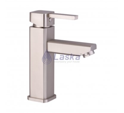 VÒI LAVABO NÓNG LẠNH ĐỒNG THAU MẠ NIKEN (BH-5 NĂM) LK-1204