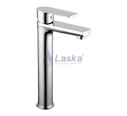 VÒI LAVABO NÓNG LẠNH ĐỒNG THAU MẠ CROME (BH-5 NĂM) LK-1208K (30CM)