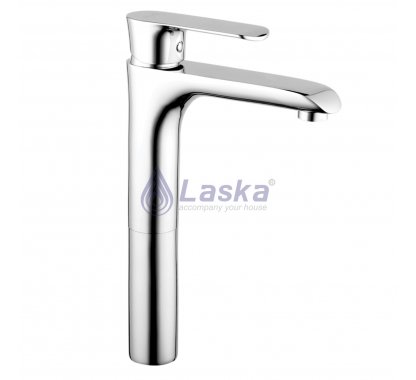 VÒI LAVABO NÓNG LẠNH ĐỒNG THAU MẠ CROME (BH-5 NĂM) LK-1209K (30CM)