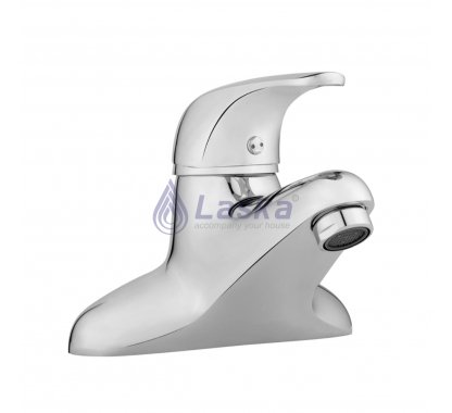 VÒI LAVABO NÓNG LẠNH ĐỒNG THAU MẠ CROME (BH-5 NĂM) LK-124S