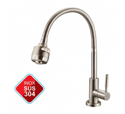 VÒI RỬA CHÉN 1 ĐƯỜNG NƯỚC, INOX 304 (BH - 3 NĂM) LK-3103