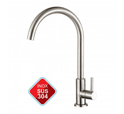 VÒI RỬA CHÉN 1 ĐƯỜNG NƯỚC, INOX 304 (BH - 3 NĂM) LK-3104