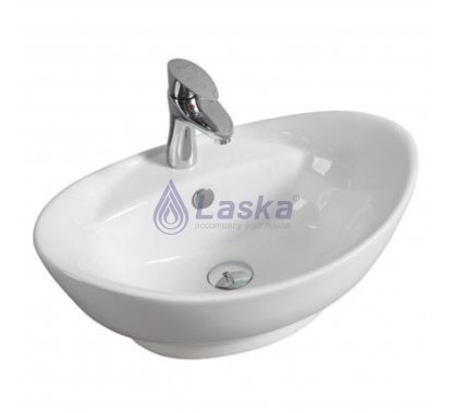CHẬU LAVABO ĐẶT BÀN LASKA (BH - 20 NĂM) LKLB 13